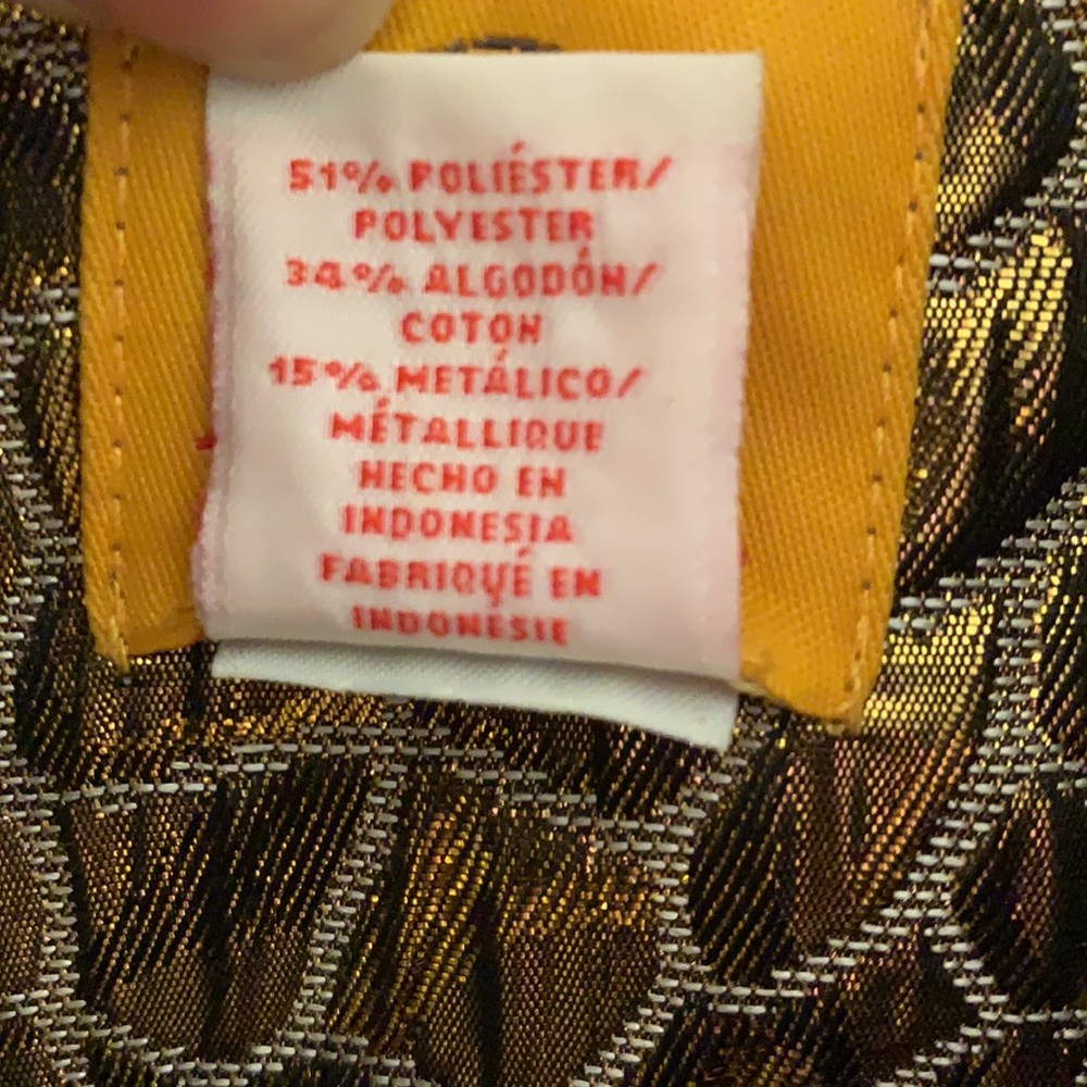 Metallic Gold Animal pattern Jacket, Ruby Rd.,18 - Picture 5 of 13